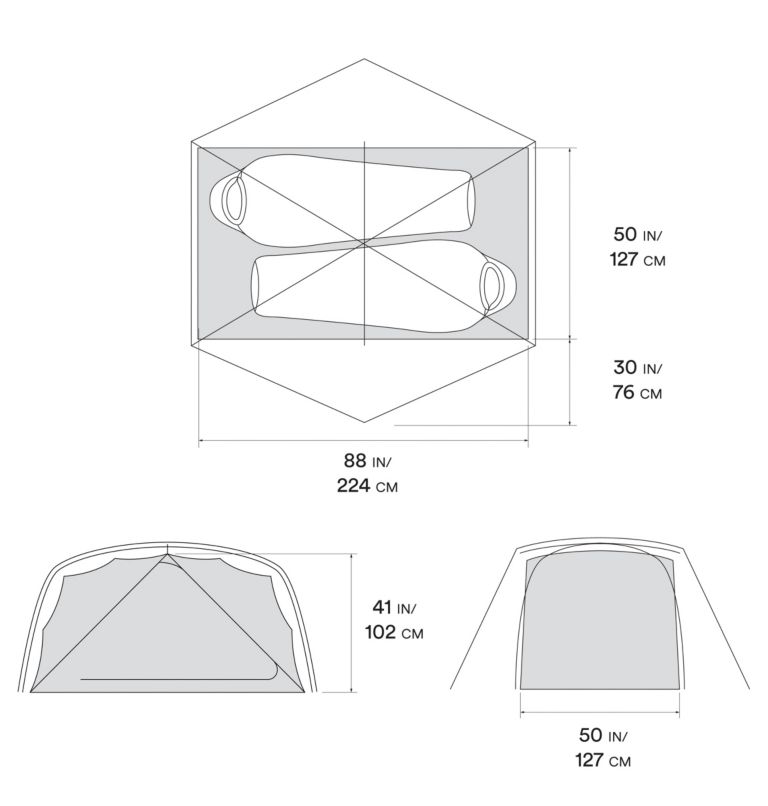 Grey Outdoor Mountain Hardwear Aspect™ 2 Tents | UK-630918