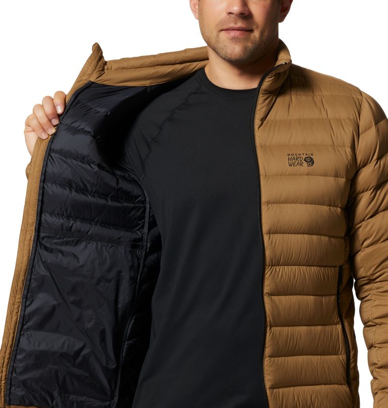 Khaki Men's Mountain Hardwear Deloro™ Down Jackets | UK-304279