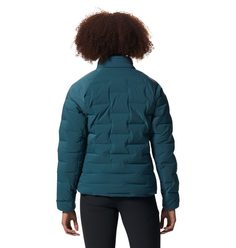 Light Blue Women's Mountain Hardwear Stretchdown™ High-Hip Jackets | UK-496520