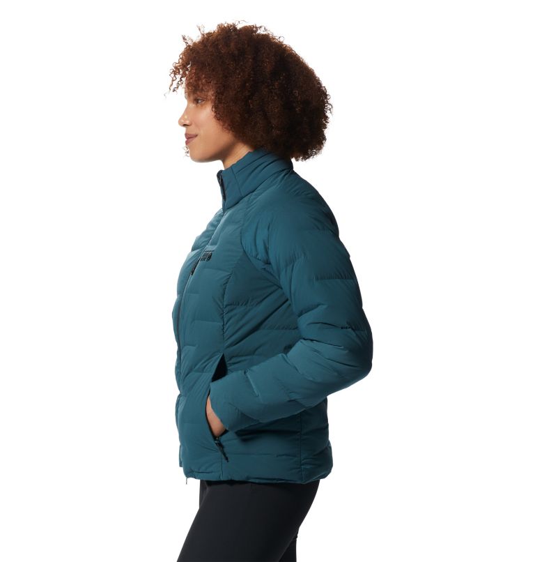 Light Blue Women's Mountain Hardwear Stretchdown™ High-Hip Jackets | UK-496520