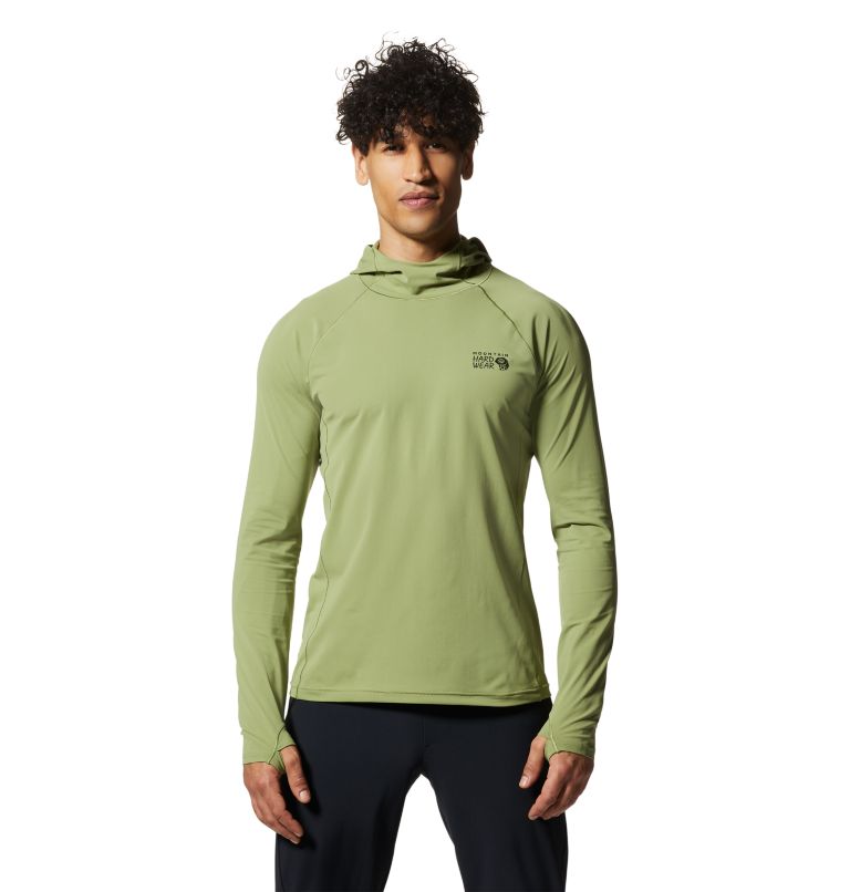 Light Green Men\'s Mountain Hardwear Mountain Stretch™ Hoodie | UK-389750