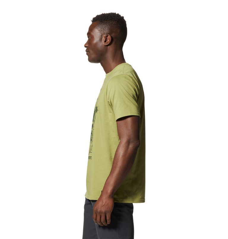 Light Green Men's Mountain Hardwear Yak in the Wild™ T Shirts | UK-309516