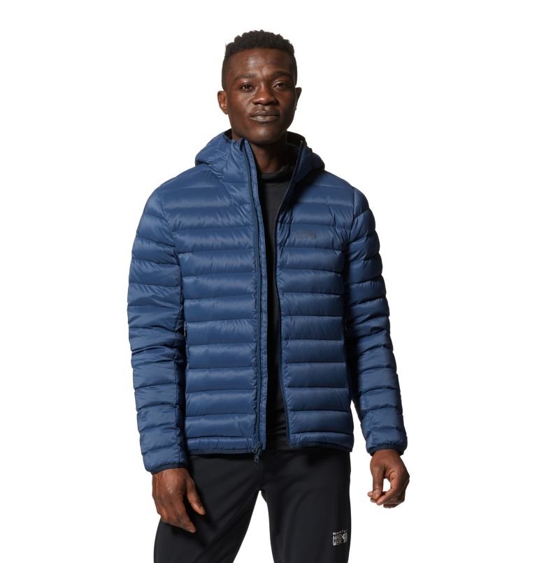 Navy Men's Mountain Hardwear Deloro™ Hoodie | UK-719462