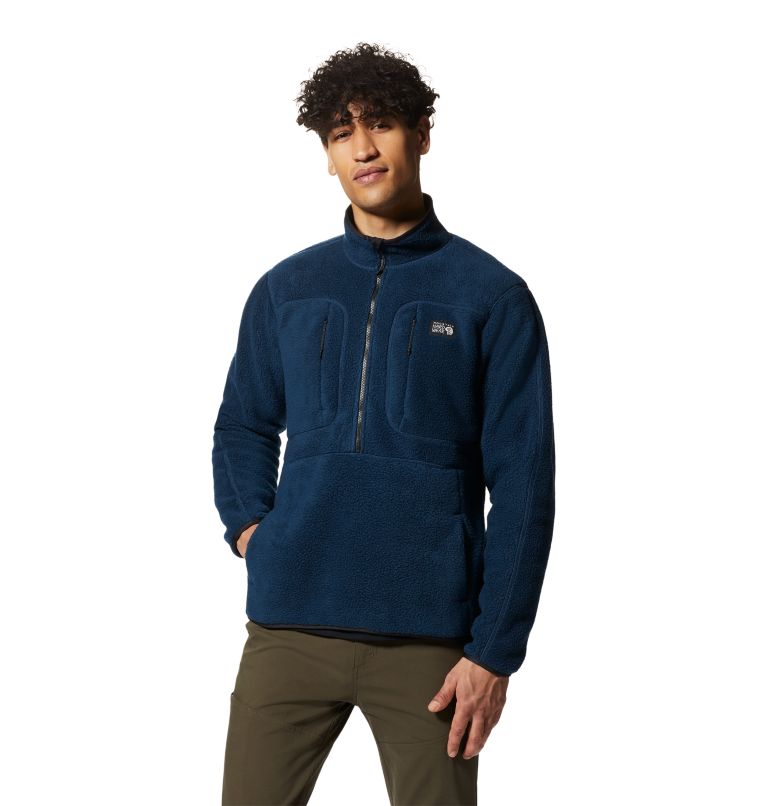 Navy Men\'s Mountain Hardwear HiCamp™ Pullover | UK-869301