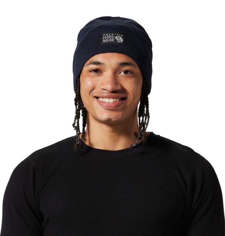 Navy Men\'s Mountain Hardwear MHW Logo™ Beanie | UK-628109