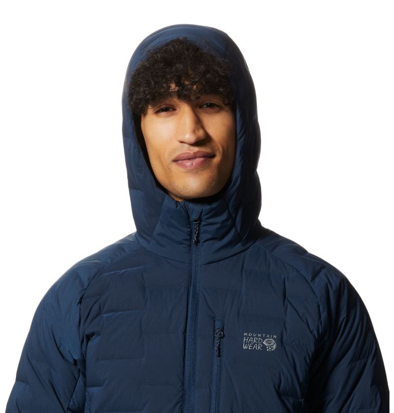 Navy Men's Mountain Hardwear Stretchdown™ Hoodie | UK-095764