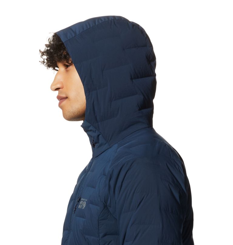 Navy Men's Mountain Hardwear Stretchdown™ Hoodie | UK-095764