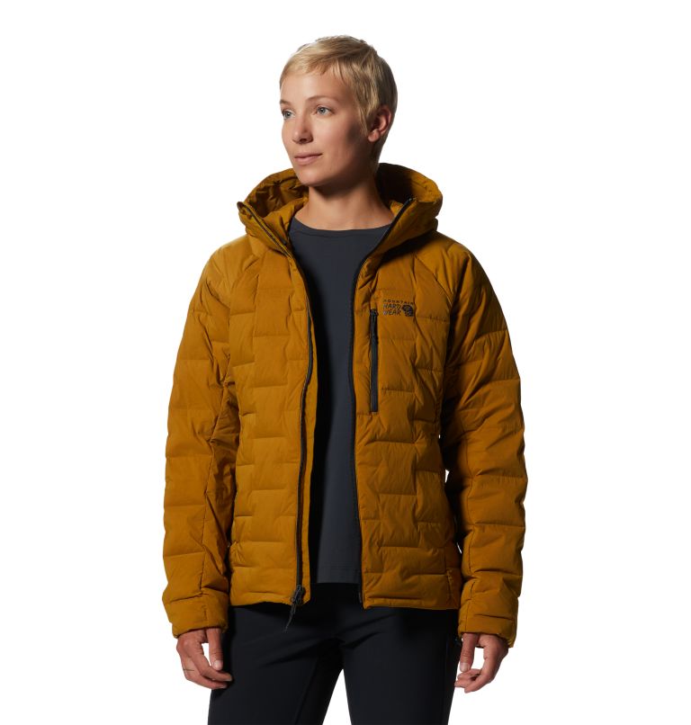 Olive Gold Women's Mountain Hardwear Stretchdown™ Hoodie | UK-906172