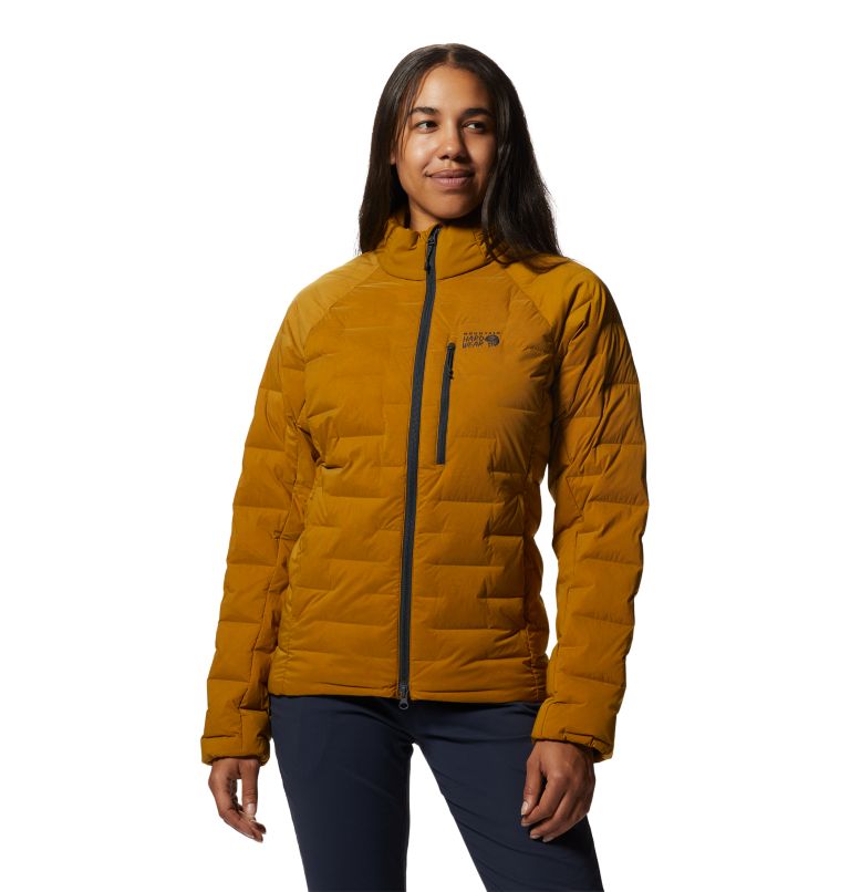 Olive Gold Women\'s Mountain Hardwear Stretchdown™ Jackets | UK-936085