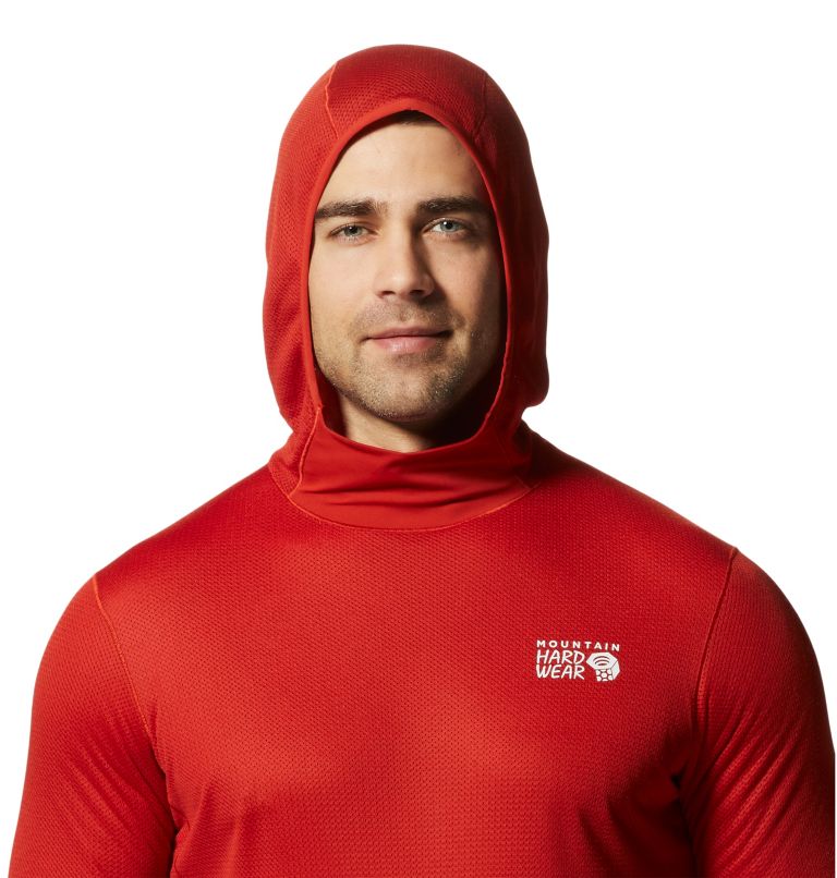 Red Men's Mountain Hardwear AirMesh™ Hoodie | UK-728451