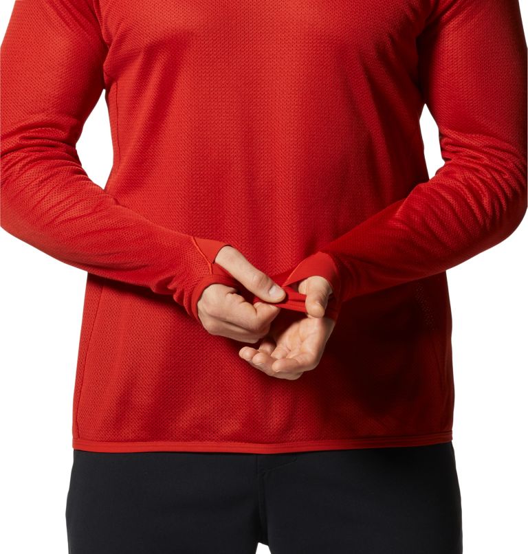 Red Men's Mountain Hardwear AirMesh™ Hoodie | UK-728451