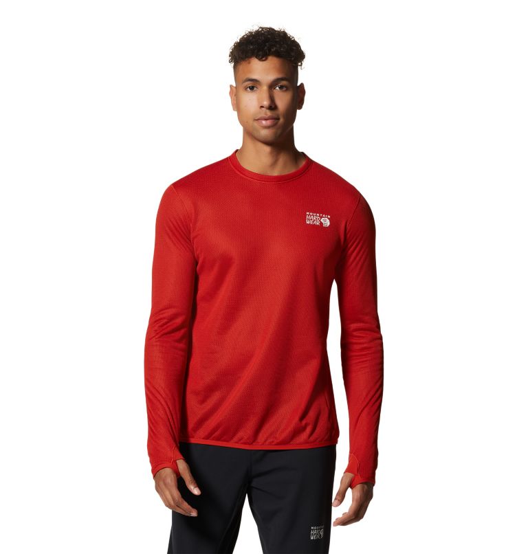 Red Men\'s Mountain Hardwear AirMesh™ Sweatshirt | UK-104936