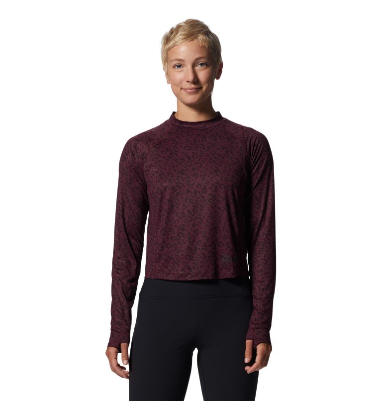 Red Women\'s Mountain Hardwear Crater Lake™ Crop Sweatshirt | UK-132568