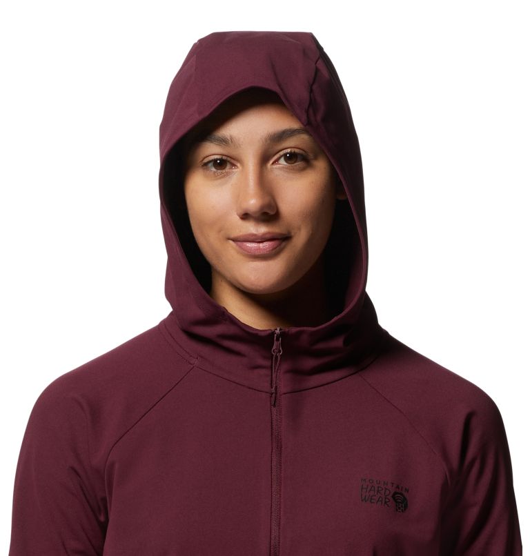 Red Women's Mountain Hardwear Mountain Stretch™ Hoodie | UK-897412