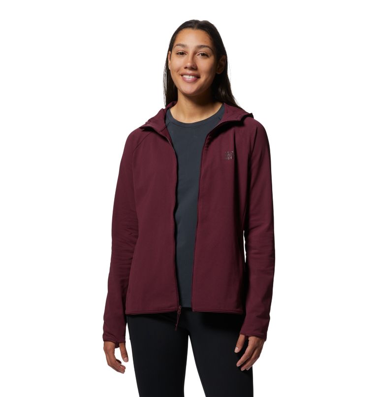 Red Women's Mountain Hardwear Mountain Stretch™ Hoodie | UK-897412