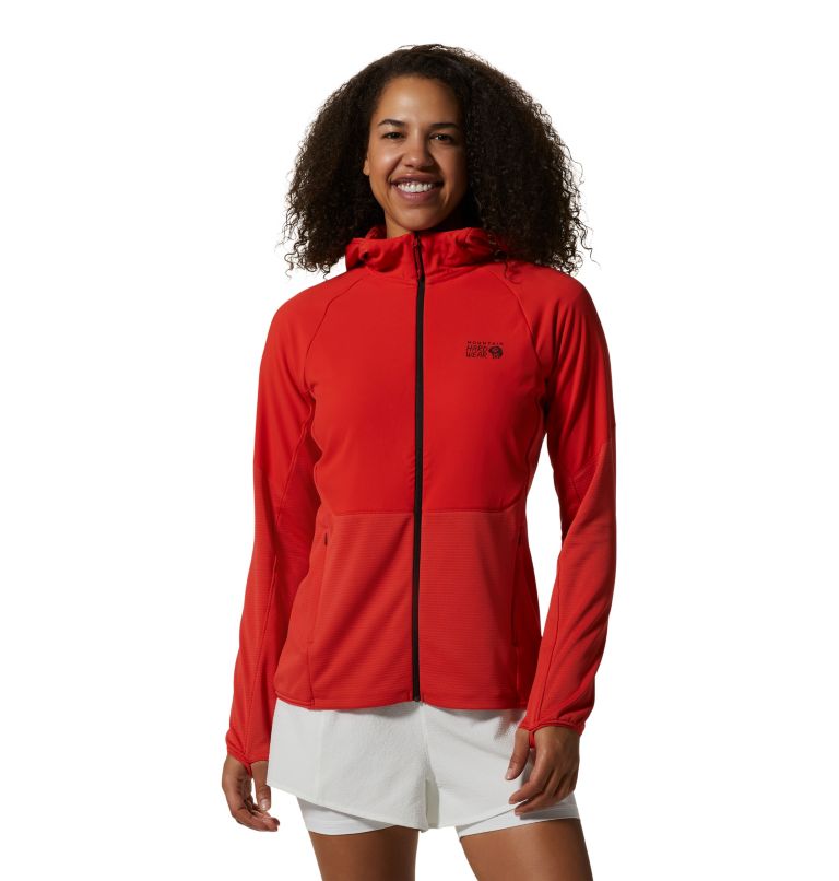 Red Women\'s Mountain Hardwear Stratus Range™ Hoodie | UK-237814