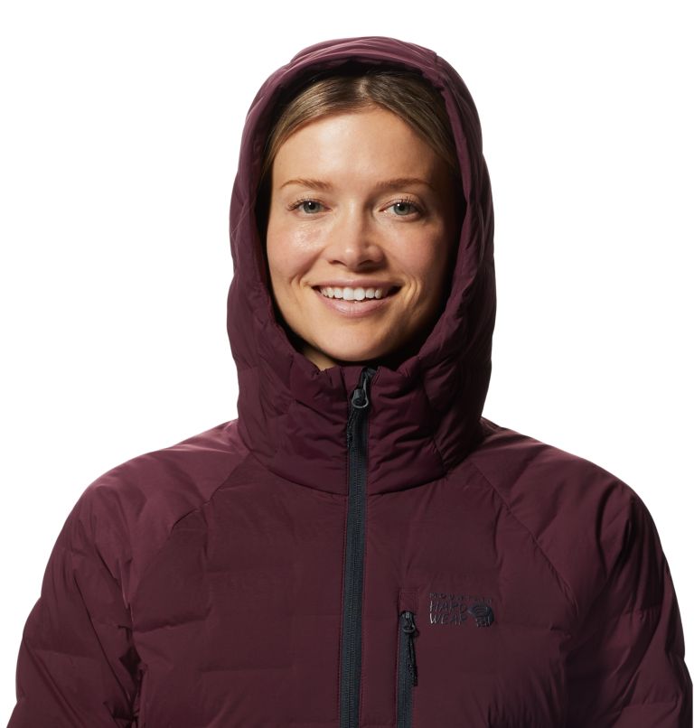 Red Women's Mountain Hardwear Stretchdown™ Hoodie | UK-782950