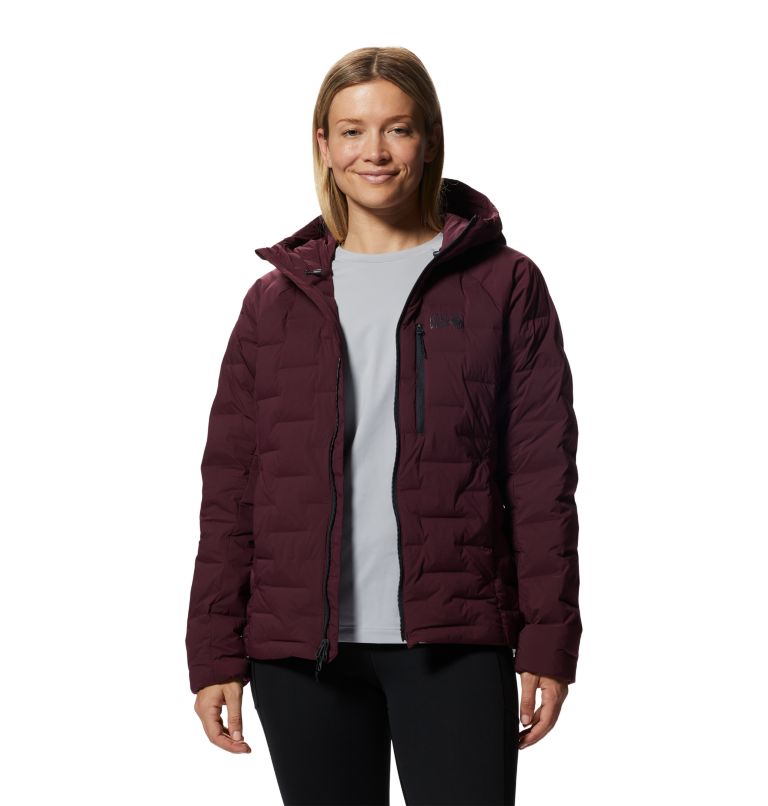 Red Women's Mountain Hardwear Stretchdown™ Hoodie | UK-782950