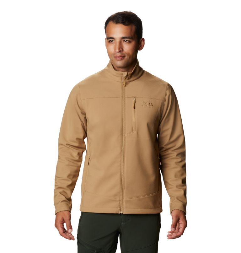 Beige Men's Mountain Hardwear Sawtooth Ridge Jackets | UK-801253