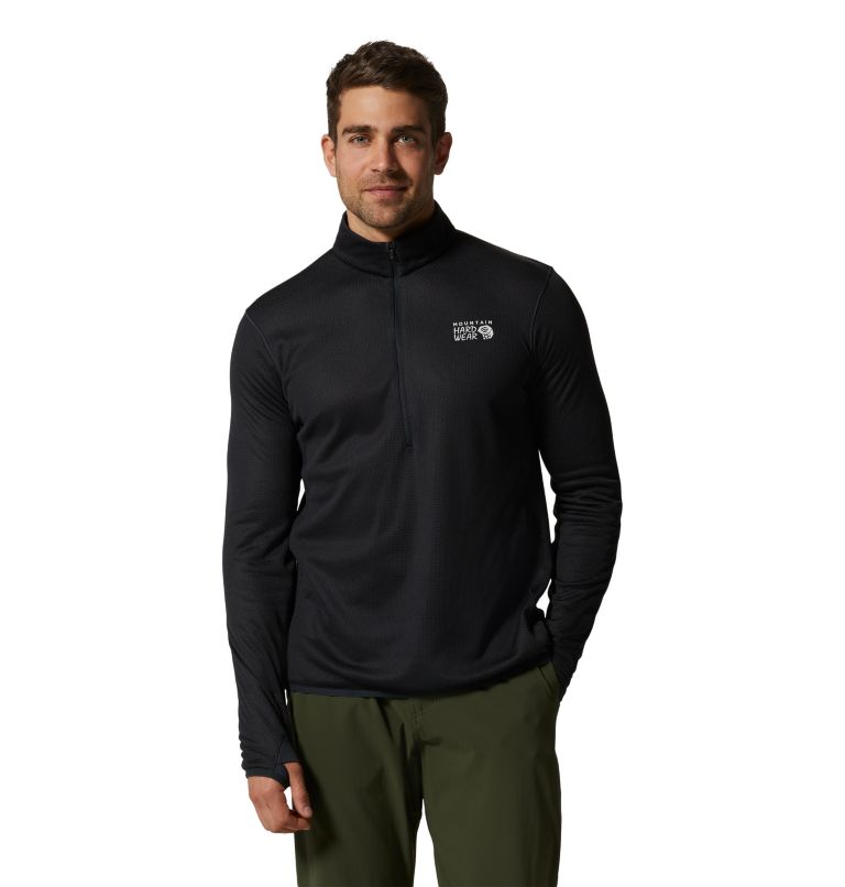 Black Men's Mountain Hardwear AirMesh™ Sweatshirt | UK-231870