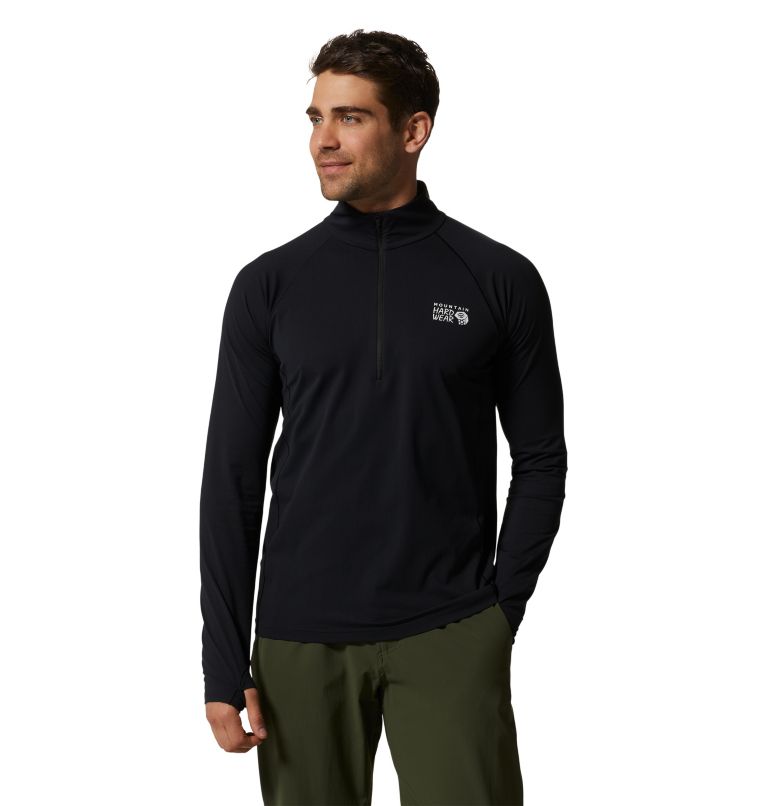 Black Men's Mountain Hardwear Mountain Stretch™ Sweatshirt | UK-508497