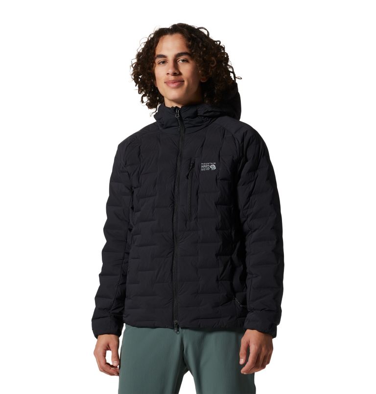 Black Men's Mountain Hardwear Stretchdown™ Hoodie | UK-780354