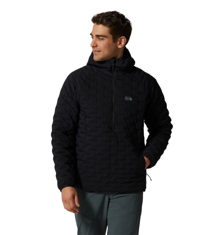 Black Men's Mountain Hardwear Stretchdown™ Pullover | UK-975826