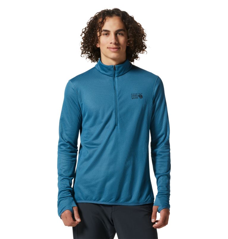 Blue Men's Mountain Hardwear AirMesh™ Sweatshirt | UK-784093