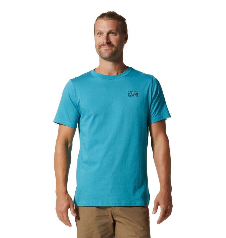 Blue Men's Mountain Hardwear MHW Logo in a Box™ T Shirts | UK-985174