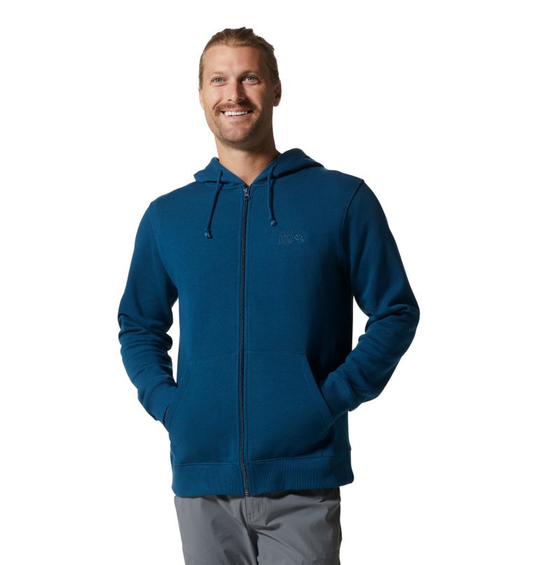 Dark Blue Men's Mountain Hardwear MHW Logo Pullover | UK-847035