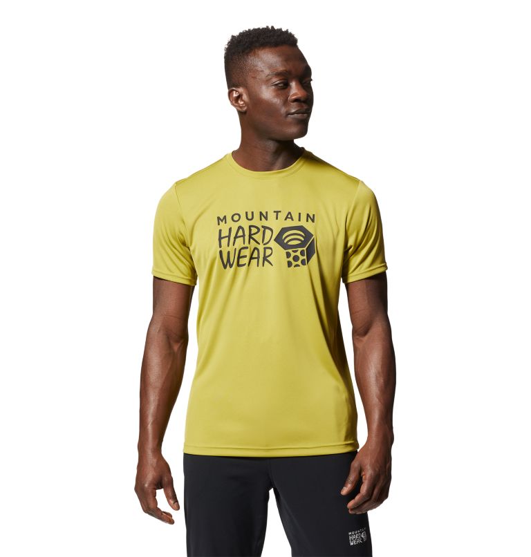 Dark Yellow Men's Mountain Hardwear Wicked Tech™ T Shirts | UK-319748