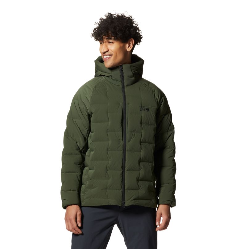 Green Men's Mountain Hardwear Stretchdown™ Parka Jackets | UK-157246