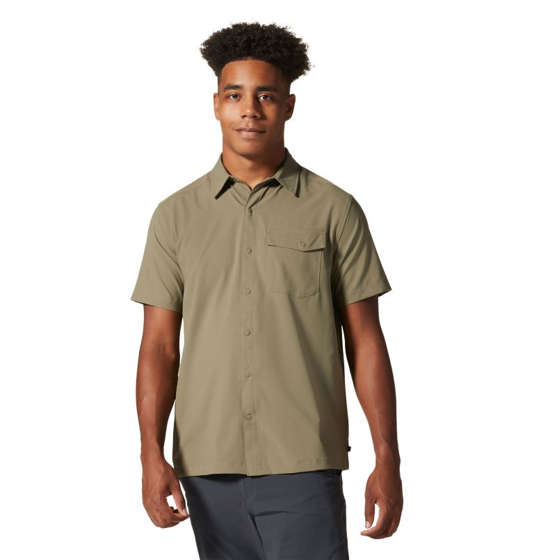 Grey Green Men's Mountain Hardwear Shade Lite™ Shirts | UK-927348