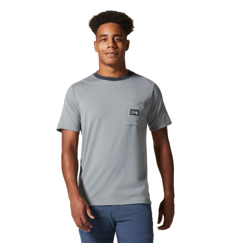 Grey Men's Mountain Hardwear Wander Pass™ T Shirts | UK-047631