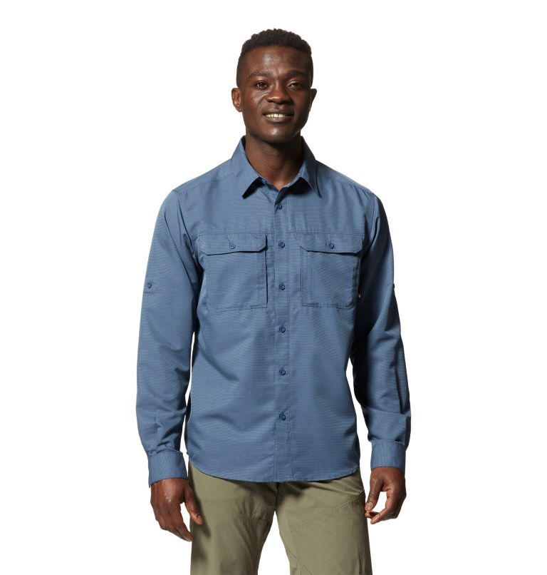 Light Blue Men's Mountain Hardwear Canyon™ Shirts | UK-726984