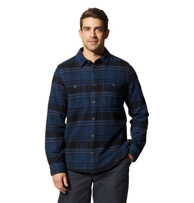 Navy Men's Mountain Hardwear Plusher™ Shirts | UK-238640