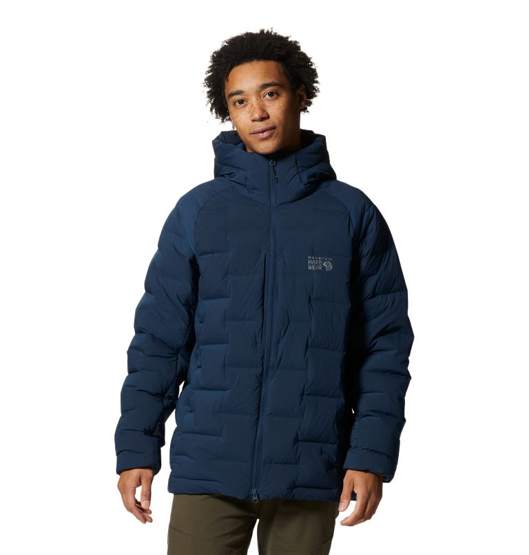 Navy Men's Mountain Hardwear Stretchdown™ Parka Jackets | UK-314507