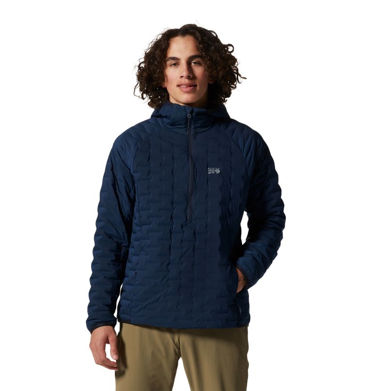 Navy Men's Mountain Hardwear Stretchdown™ Pullover | UK-460387