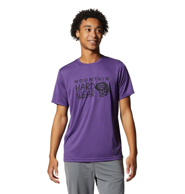 Purple Men's Mountain Hardwear Wicked Tech™ T Shirts | UK-837250