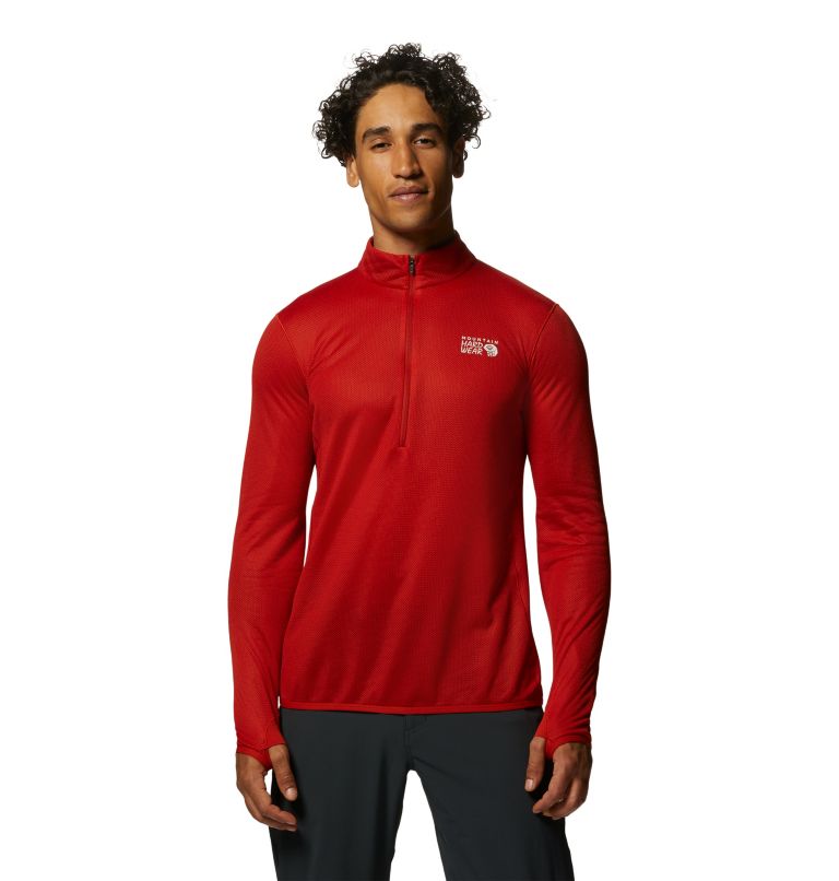 Red Men's Mountain Hardwear AirMesh™ Sweatshirt | UK-803495