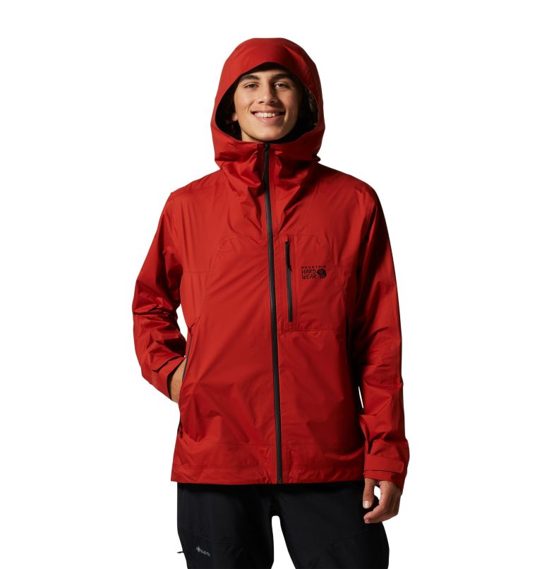 Red Men's Mountain Hardwear Exposure 2™ Gore-Tex Paclite® Plus Jackets | UK-265739