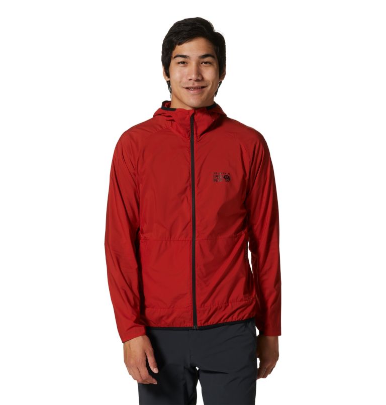 Red Men's Mountain Hardwear Kor AirShell™ Hoodie | UK-870312