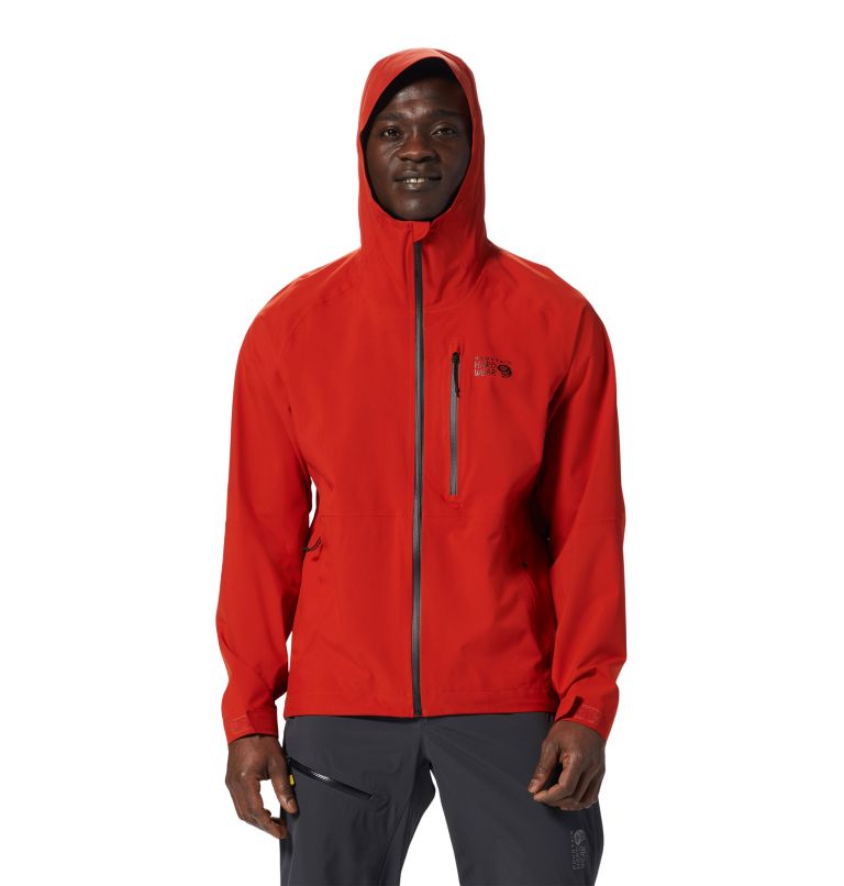 Red Men's Mountain Hardwear Stretch Ozonic™ Jackets | UK-635482