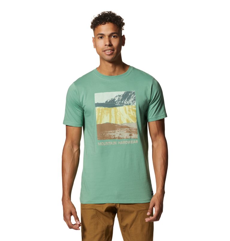 Turquoise Men's Mountain Hardwear MHW Topography™ T Shirts | UK-029473