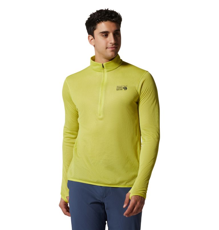 Yellow Men's Mountain Hardwear AirMesh™ Sweatshirt | UK-713456